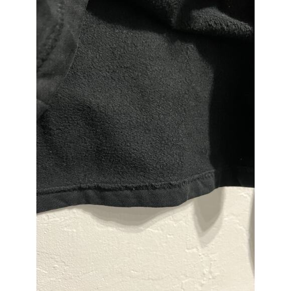 Pact Sweatshirt Small Black Fleece Cropped Crewneck Black Pullover Casual - Picture 3 of 4
